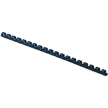 Fellowes Plastic Comb Bindings, 5/16in Dia, 40 Sheet Capacity, Navy Blue, 100PK 52506