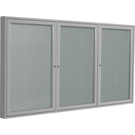 Ghent Message Center 48"H x 96"W, Silver PA34896VX-193