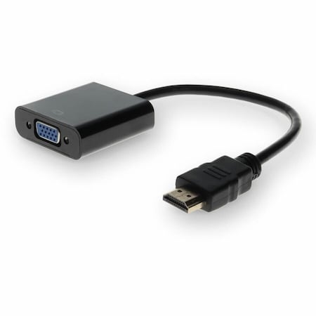 Add-On Addon 20.00Cm (8.00In) Hp Compatible Hdmi Male To Vga Female Black H4F02UT#ABA-AO