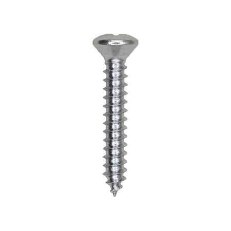 8 x 1in Phillips Oval Head Tapping Screw Zinc, 100PK