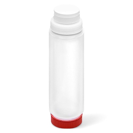 Vollrath Squeeze Bottle, Clear/Red, Polyethylene 490242-130502