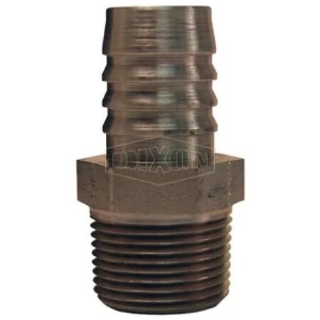 Dixon Suction and Return Line Hydraulic Swivel Stem, 2-11-1/2 Nominal, MNPT x Hose Barb, Steel, Domestic 188-32