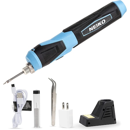 Neiko Wireless Soldering Kit, Mini USB Rechargeable Solder Iron Pen, Rapid Heat 356-750DegF (180-400DegC) 40421A
