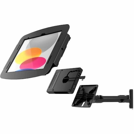 Compulocks Galaxy Tab A8 10.5IN Space Enclosure Swing Wall Mount Plus Hub Black 827B105GA8SBH01