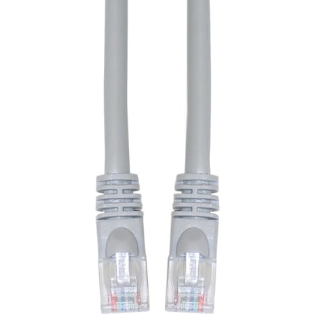 Cable Wholesale Cat6 Gray Copper Ethernet Patch Cable, Snagless/Molded Boot, POE Compliant, 7 foot 10X8-02107