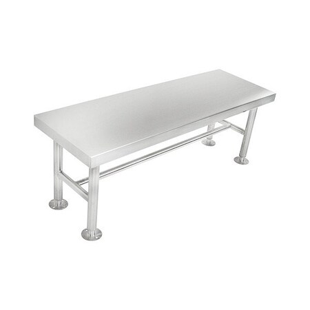 Blickman Gowning Bench, Stainless Steel, Stainless Steel Frame, Silver 4100SS