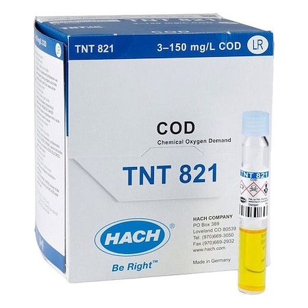 Hach Chemical Test Strips, 150 Tests, 250 mL TNT82106