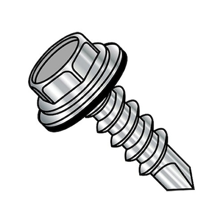1/4-14X4 Unsl Hwh Neo Wash Sds 410 Stainless Steel, 300Pk