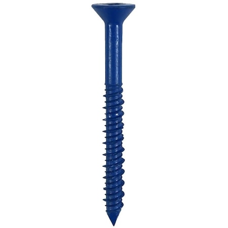 Cobra Anchors CobraTap Masonry Screw, 1/4" Dia., 2 3/4 in L, Ceramic Coating 633T