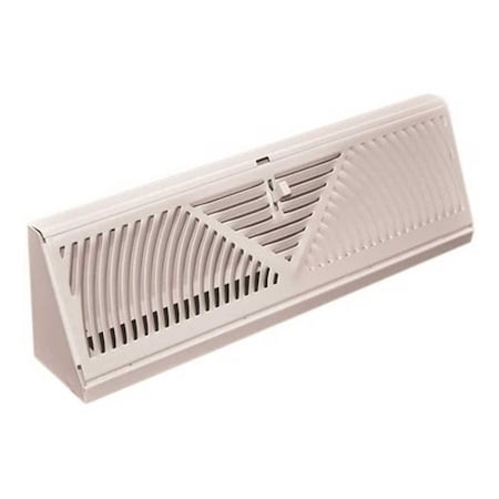 Truaire 15 in. White Baseboard Supply Diffuser 115SW