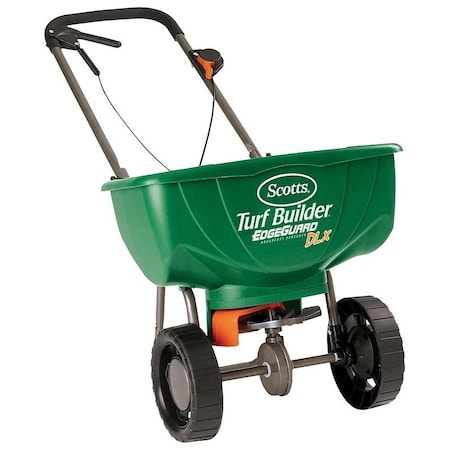 Scotts 76232 Broadcast Spreader, 10,000 sq-ft Coverage Area, High-Traction Wheel 76232C