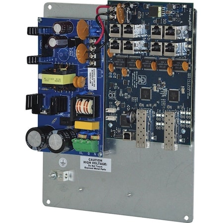 Altronix PoE Switch, Camera Inputs 8, Load 115W NetWaySP8PL