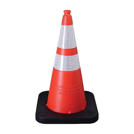 Traffix Devices/Vizcon TrafficCone, Orange, 28inH, Polyethylene 16028-HIWB-10