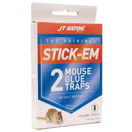 Jt Eaton Stick-Em Glue Mouse Trap, 2PK 233N