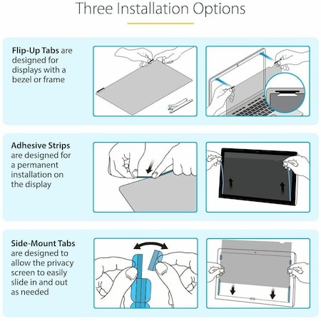 Startech.Com 16-INCH 16:10 TOUCH PRIVACY SCREEN, ANTI-GLARE BLUE LIGHT FILTER, LAPTOP MONITOR SCREEN 16LT6-PRIVACY-SCREEN
