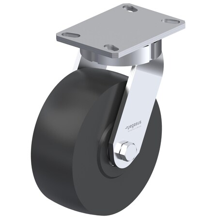 Pegasus Cstr, Kingpinless Swvl Plte, Nyln, 5500 lb. P27S-NMB080K-16