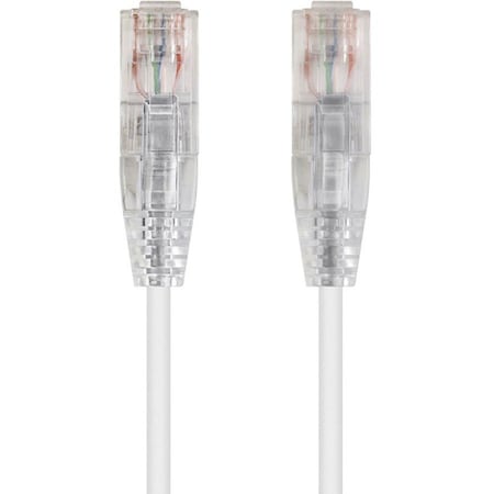 Monoprice Slim Cat6 Utp Cable, 14 ft.White 13550
