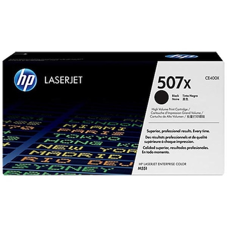 Hp 507X (CE400X) Black Original LaserJet Toner Cartridge (11,000 Yield) CE400X
