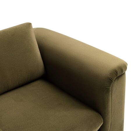 Manhattan Comfort Haven Upholstered Accent Chair in Forest Green AC1883-GR
