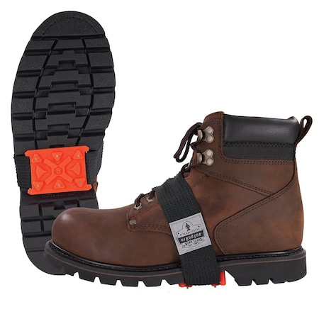Ergodyne Ice Cleats, Unisex, Orange, PR 6317