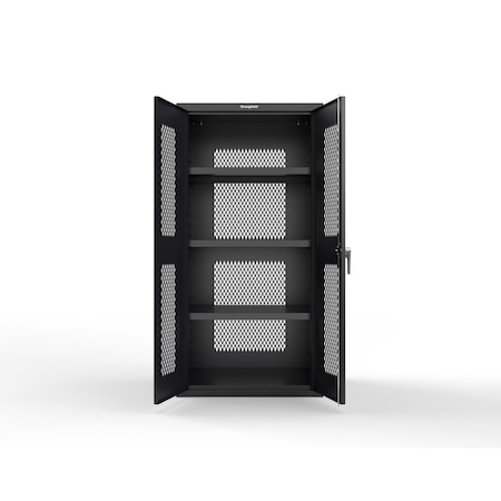 Strong Hold 18 GA Ventilated Cabinet with 3 Shelves 36-VBS-243-P
