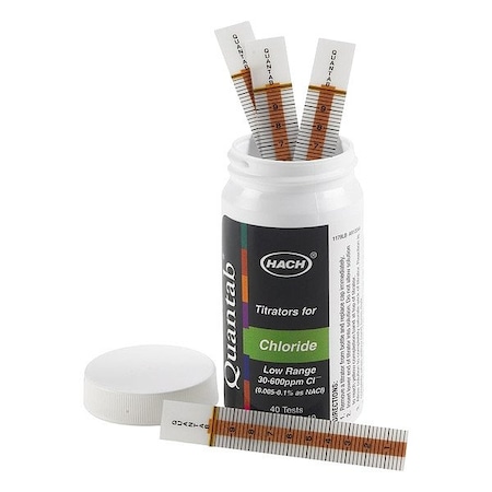 Hach Chemical Test Strips, 1 3/4 in L 2744940