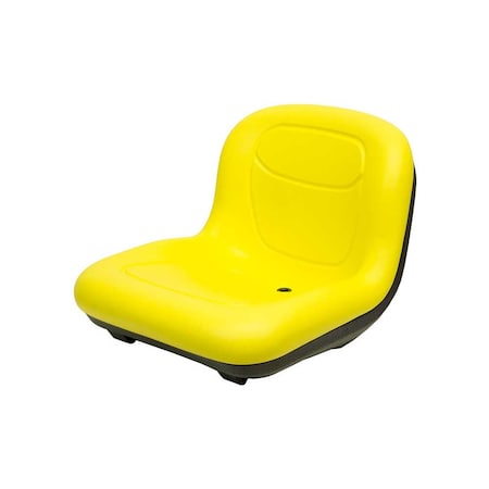 Uni Pro 132 Bucket Seat, Hinged Pan, Yellow Vinyl 8280