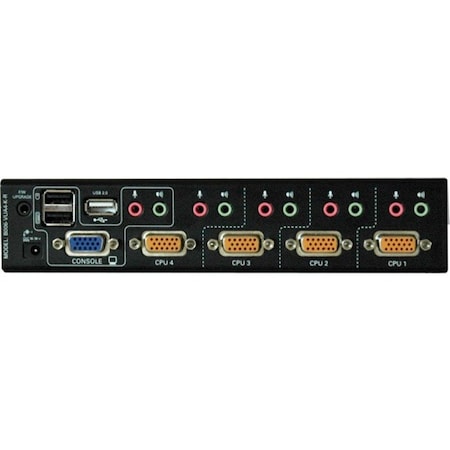 Eaton EATON Tripp Lite Series 4-Port KVM Switch with Audio, OSD and Peripheral Sharing B006-VUA4-K-R