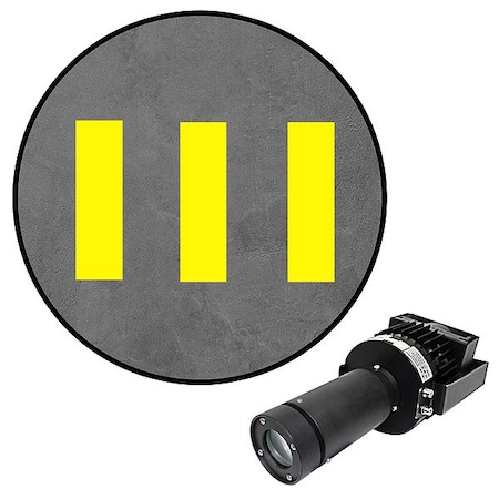 Visual Workplace LED Safety Walkway, 100 W, Yellow 66-3136-181050-PS151