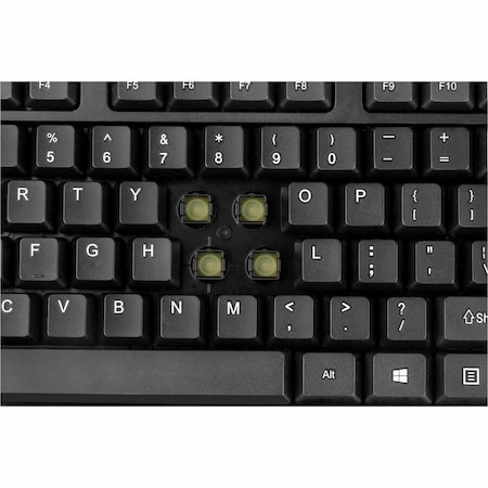 Adesso TAA Compliant Antimicrobial Wireless Desktop Keyboard and Mouse WKB-1320CB-TAA