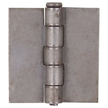 Prosource Door Hinge, 2 in W Door Leaf, 2 in H Door Leaf, 2.2 mm Thick Door Leaf, Steel, Plain Steel, 75 lb LR-022-PS