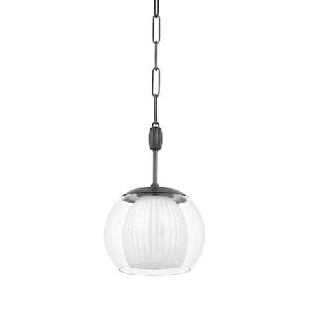 Hudson Valley Lighting Clementon 1 Light Pendant 11 In. Distressed Bronze 7310-DB