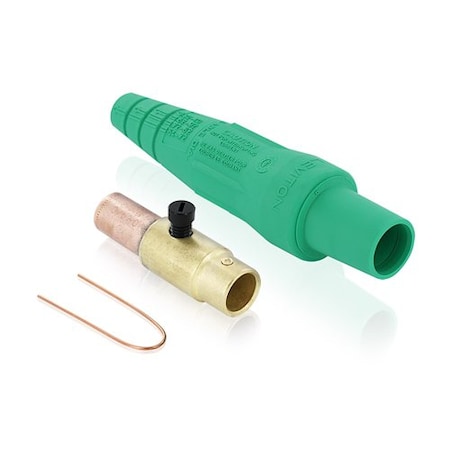 Leviton Single Pole Inline, 400 A, Female, Green 16D37-UG