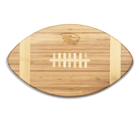 Picnic Time Family Of Brands NCAA Oregon State Beavers Touchdown! Football Cheese Board - Novelty Charcuterie Board 896-00-505-483-0