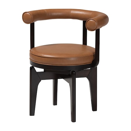 Baxton Studio Delacruz Swivel Dining Chair 263-14400-ZORO