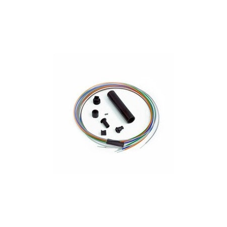 Cable Wholesale 6-Fiber Distribution Break-Out Kit, 2mm Color Coded 40 inch Tubing, Accepts 900um 15F3-02206