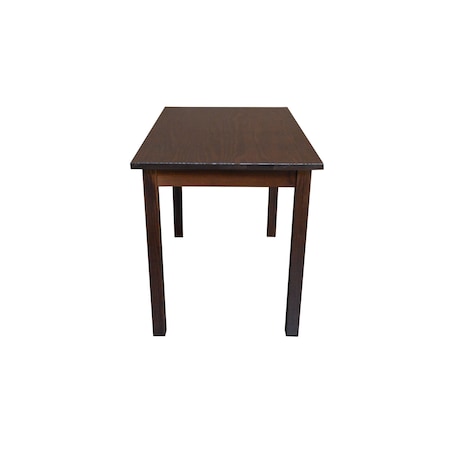 Homeroots 48" Raw Umber Solid Wood Dining Table 548855