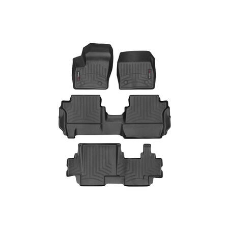 Weathertech Black, Front, rear, and rear Floorliners for Vinyl Floors 4416161V-44995-2-3