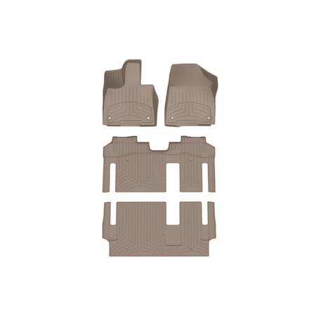 Weathertech Tan, Front and Rear and Rear FloorLiner HP 451641-1-3-4IM