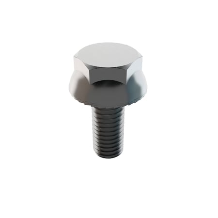 Zoro Select Not Graded, M8-1.25 Serrated Flange Bolt, Plain Stainless Steel, 20 mm L, 50 PK 32-MFH-8-20