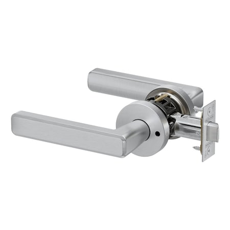 Schlage Grade 2 Bath/Bedroom Privacy Tubular Lock, Non-Keyed, Playa Lever, A Rose, Satin Chrome Finish PT40 PLAA 626