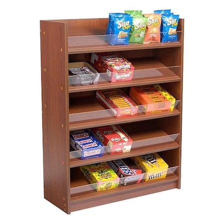 Specialty Store Services Floor Display, Cherry, 48" H, 14" L 7777CH