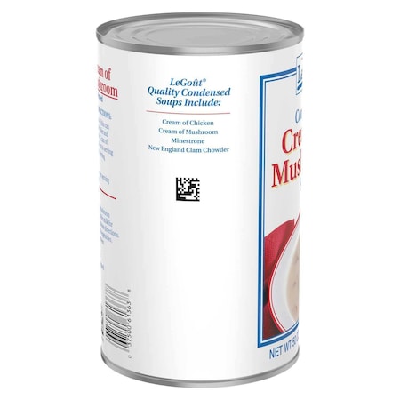 Legout Cream of Mushroom Condensed Canned Soup, 50 Ounce 3750061363