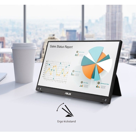 Asus ZenScreen 16in Class LCD Monitor, 16:9, Silver MB16ACV