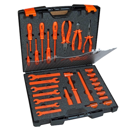 Itl 1000V Insulated Maintenance Imperial Tool Set, 29-Piece 00029