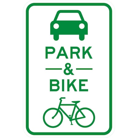 Lyle Park & Bike (W/Graphic), 12x18, Engineer Grade, White G-3626-EG_12x18