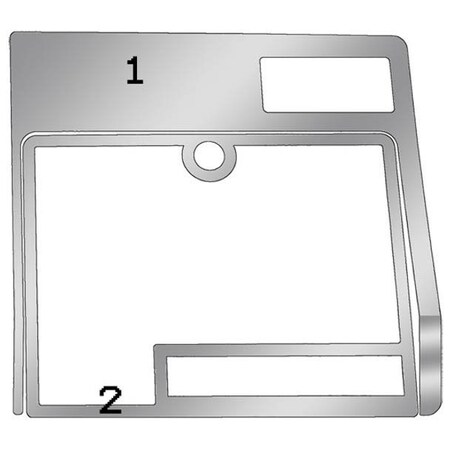 Replacement For Kenworth T800 Year 1992 Stainless Steel Glove Box Border Trim
