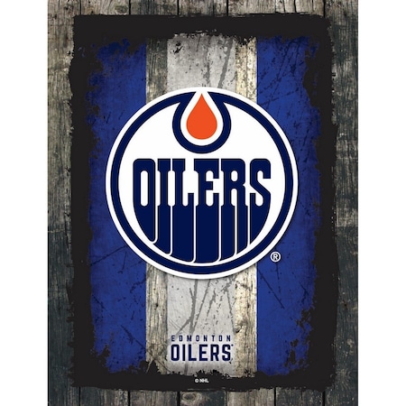 Holland Bar Stool Co Edmonton Oilers 15" x 20" Canvas Wall Art LCnvs02-1520EdmOil
