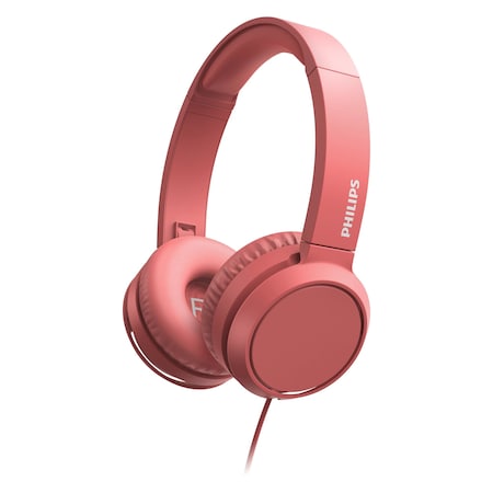 Signify TAH4105 Headphones 4000 Series Wired On-Ear TAH4105RD/00