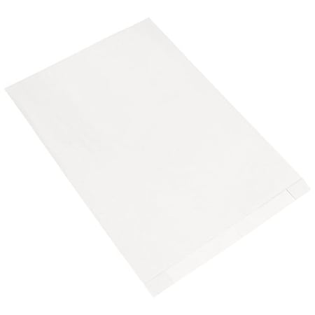 Bsc Preferred 17 x 4 x 24'' White Gusseted Merchandise Bags, 500PK BGM108W
